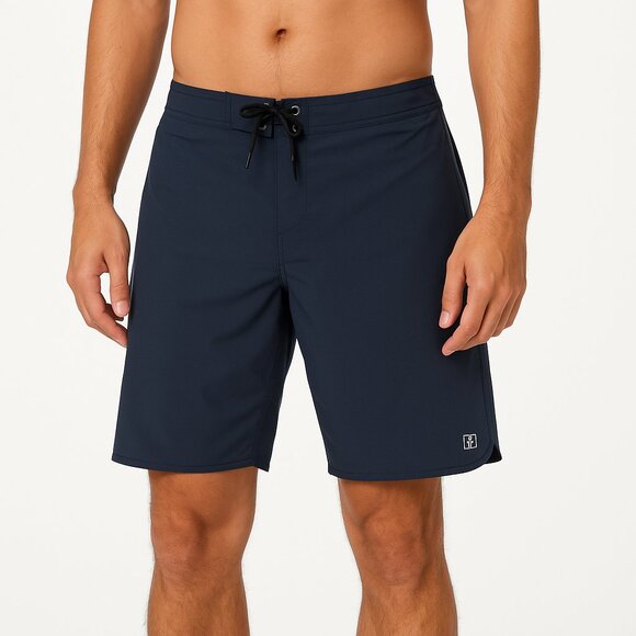 Honolua Size 40 Blue Board Shorts / Surfwear | Hook & Loop Fly Back Pocket Logos - Picture 1 of 13
